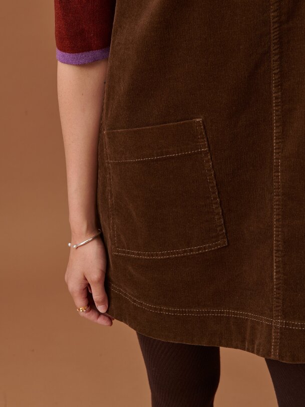 nadina dress hazelnut