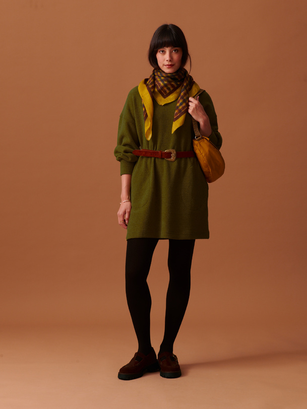 orelia dress khaki