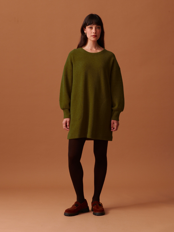 orelia dress khaki