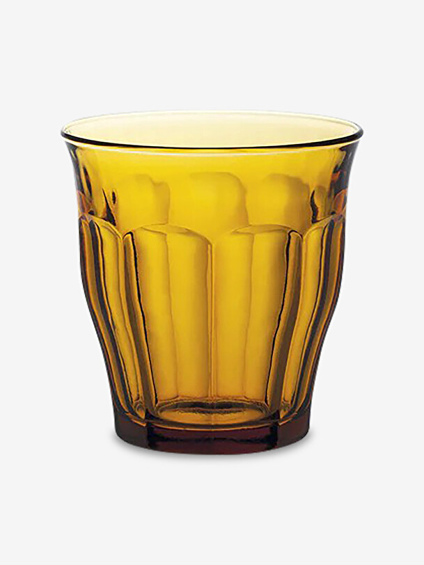 set of 6 picardie glasses 25cl vermeil yellow