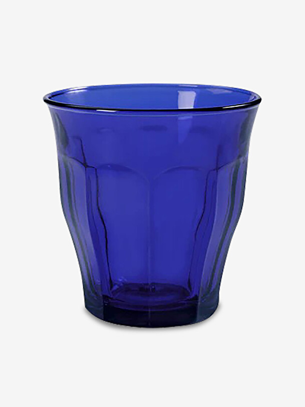 set of 6 picardie glasses 25cl saphir blue