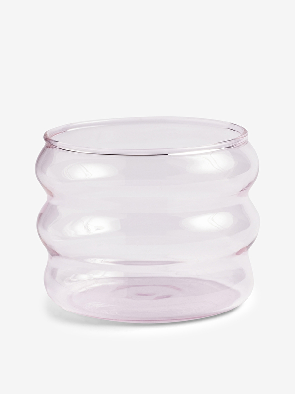 pink chubby glass light rose