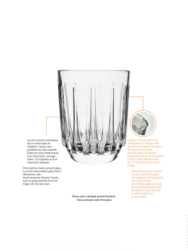 lot de 4 gobelets 550 ans - la rochere transparent