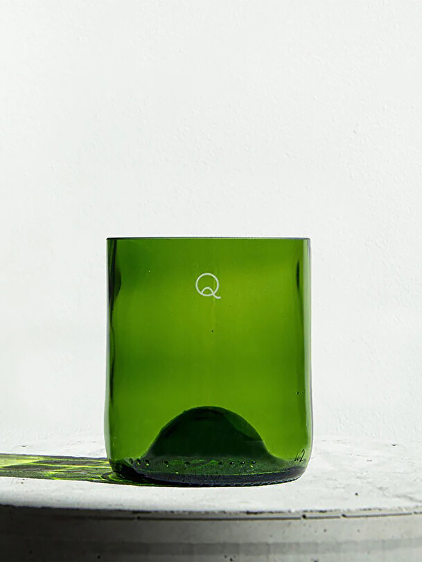 set of 4 debate glasses 25cl green
