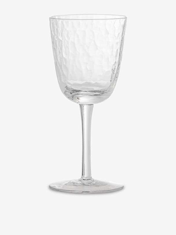 set 4 verres a vin marteles d8 h17 - bloomingville transparent