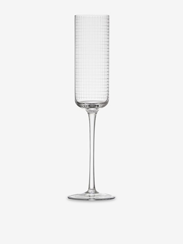 set of 4 champgne flutes transparent
