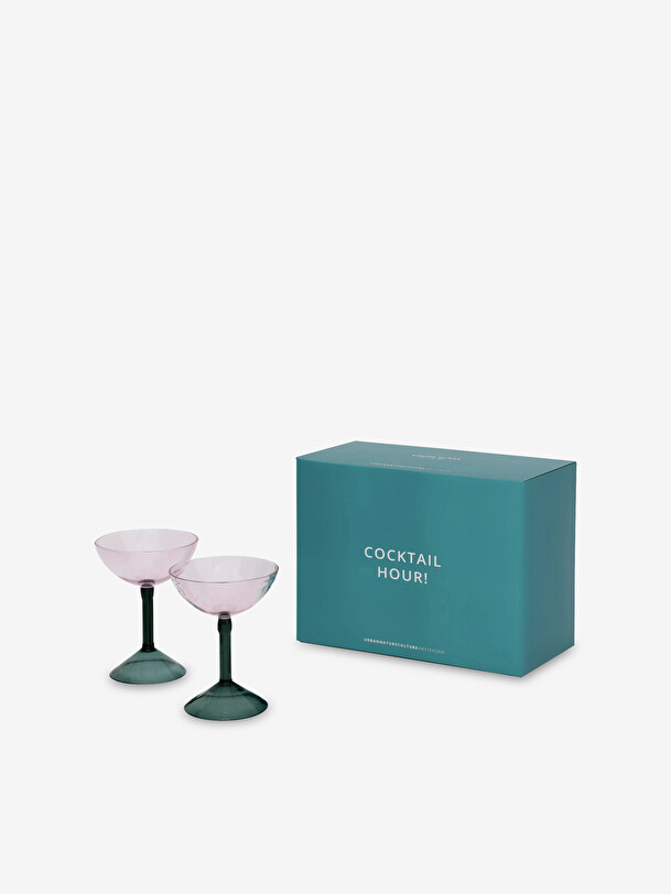 set of 2 cups multicolored