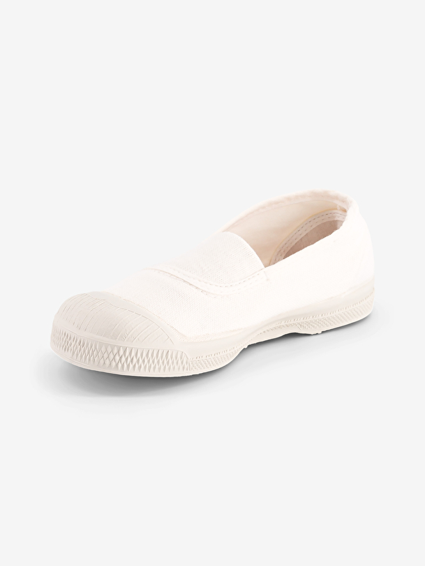 kids elastic tennis white