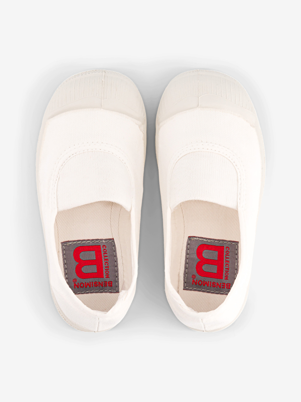 kids elastic tennis white