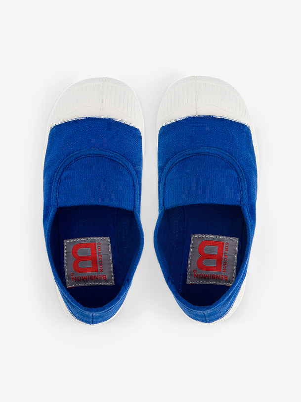 kids elastic tennis bright blue