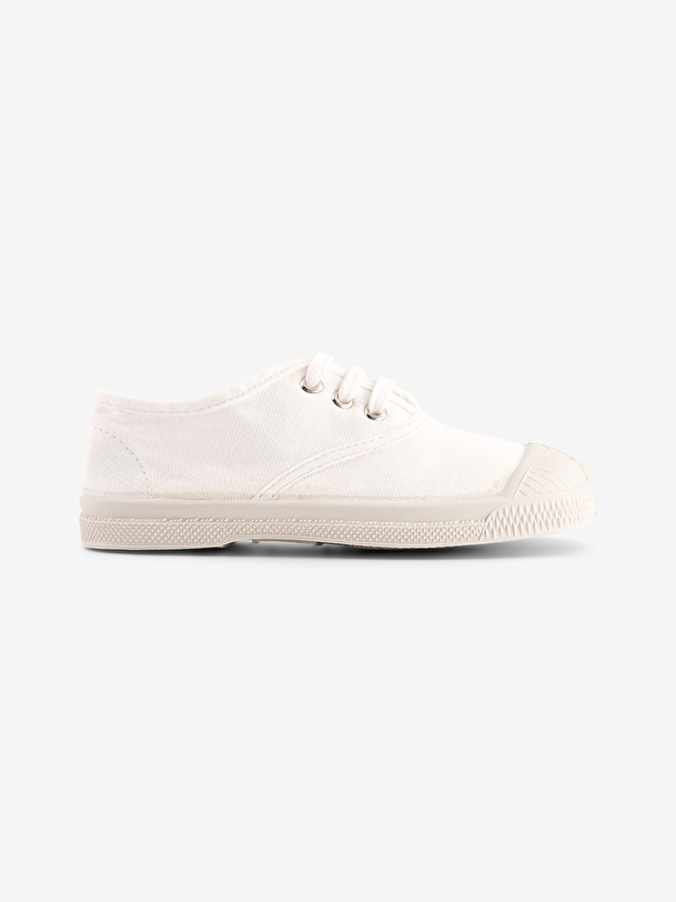 kids lace-up tennis white