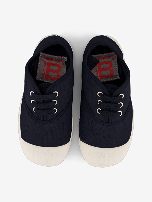 kids lace-up tennis marine