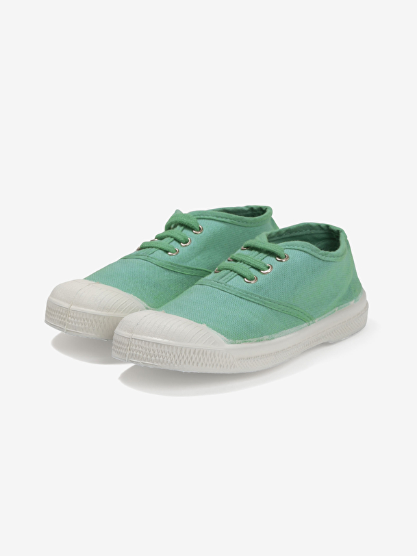 kids lace-up tennis turquoise