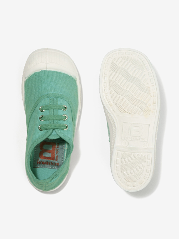 kids lace-up tennis turquoise