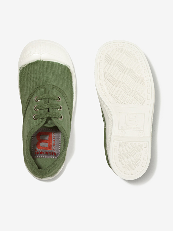 kids lace-up tennis kiwi