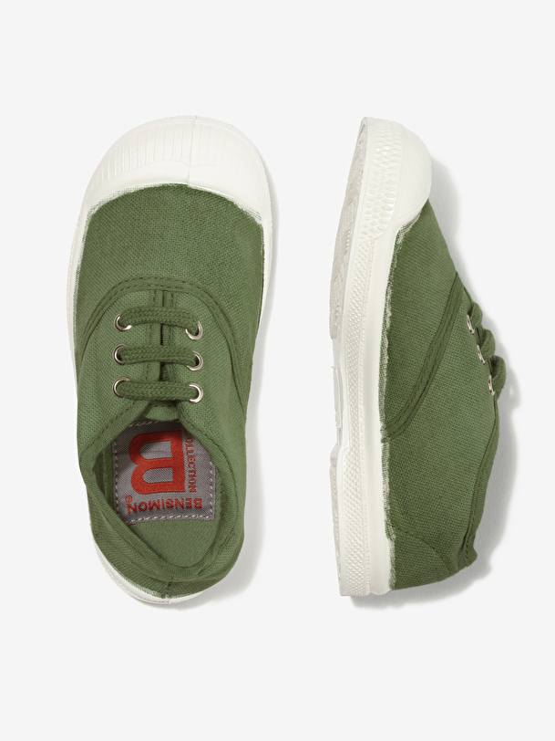 kids lace-up tennis kiwi