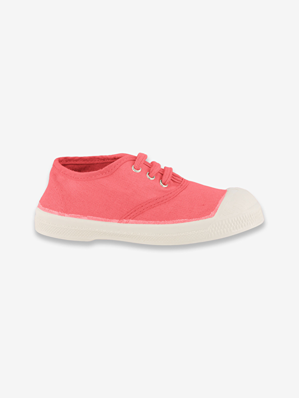 kids lace-up tennis hibiscus