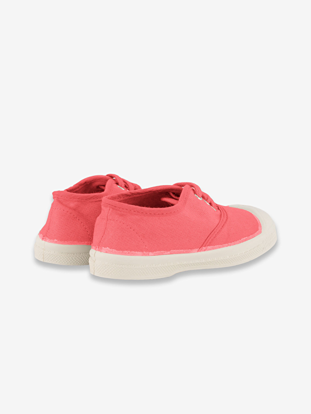 kids lace-up tennis hibiscus