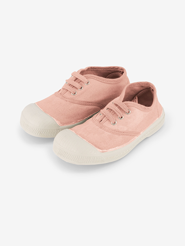 kids lace-up tennis light rose