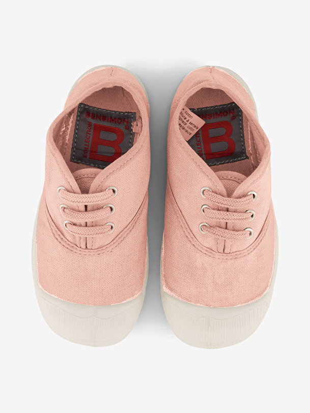 kids lace-up tennis light rose