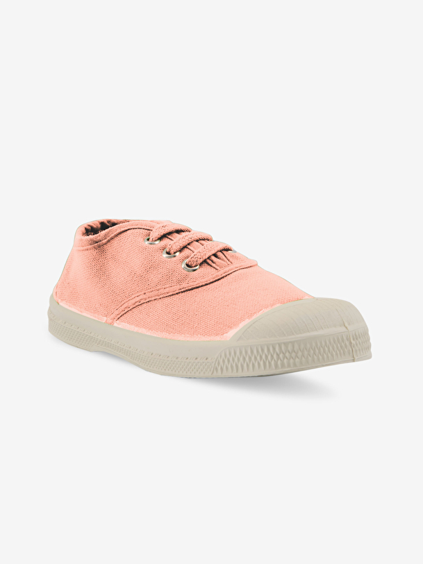 kids lace-up tennis pink