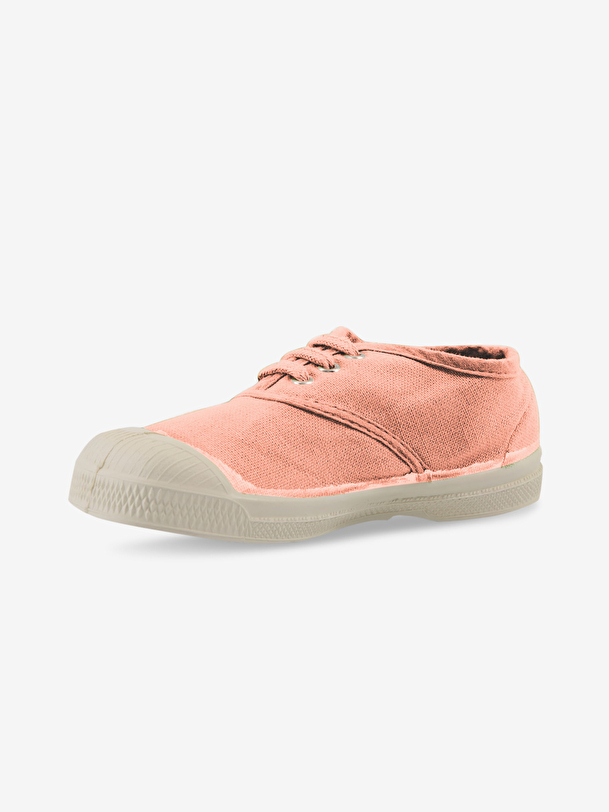 kids lace-up tennis pink