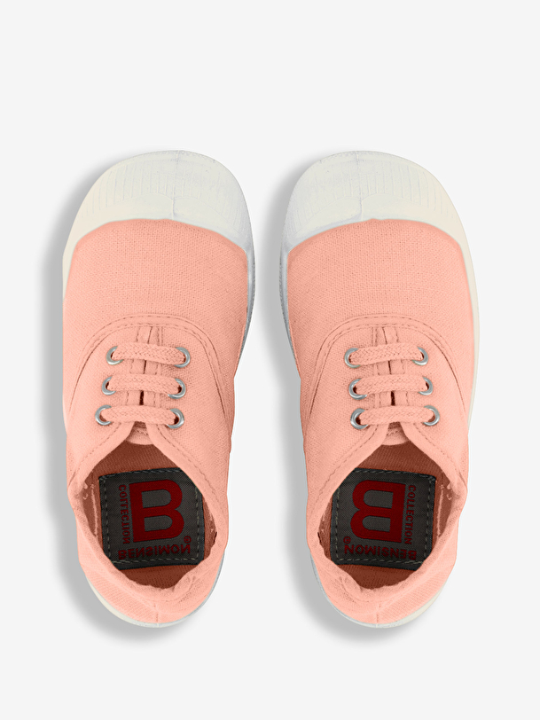 kids lace-up tennis pink