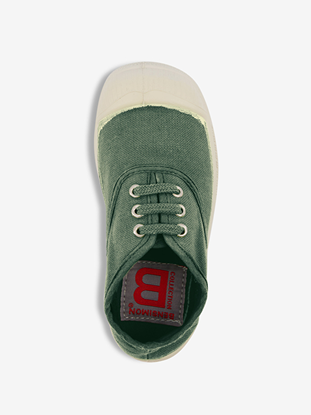 kids lace-up tennis matcha