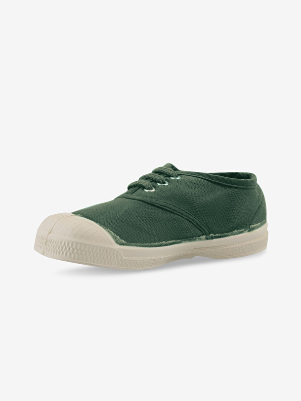 kids lace-up tennis matcha