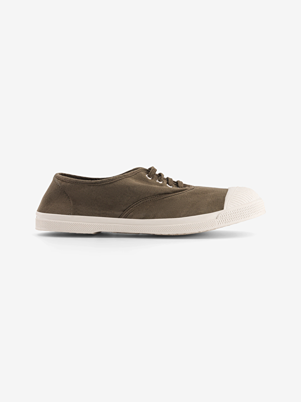 men lace-up tennis khaki
