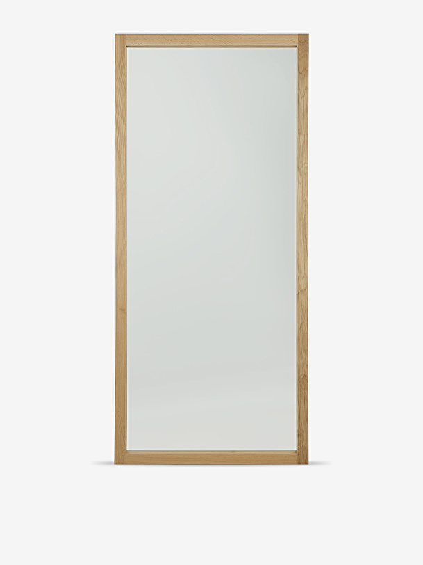 oak light frame miror h200 light oak
