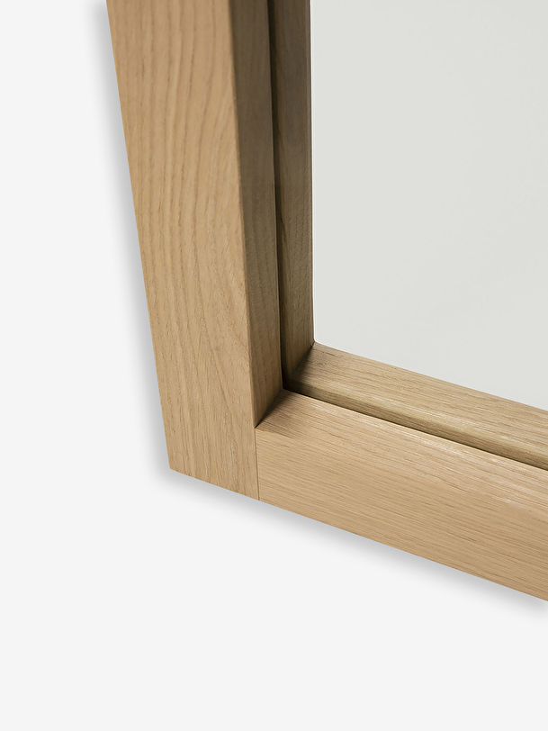 oak light frame miror h200 light oak