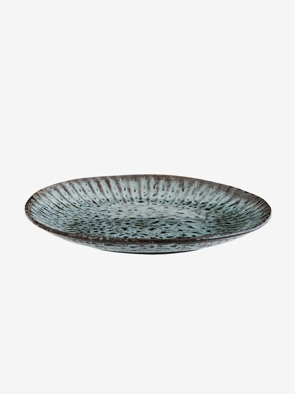 assiette stoneware t.s - mme stoltz blue