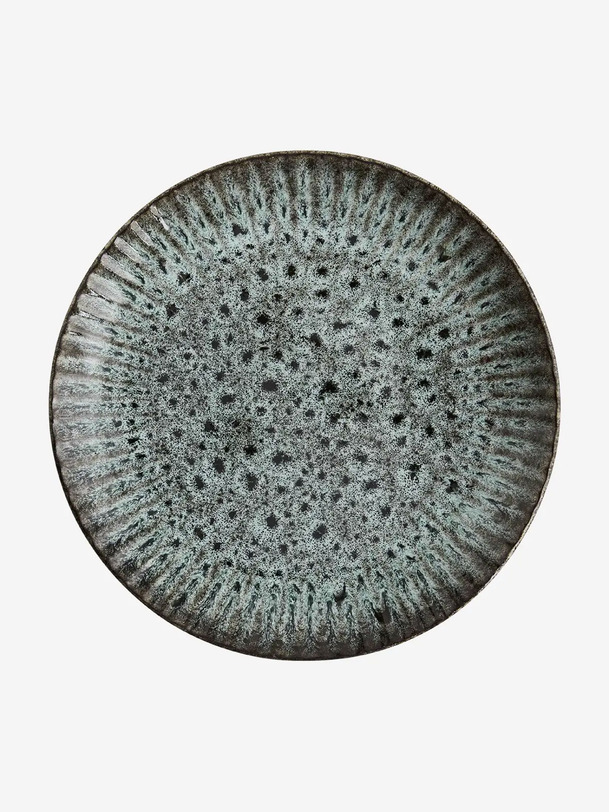 assiette stoneware t.s - mme stoltz blue