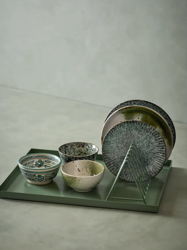 assiette stoneware t.s - mme stoltz blue