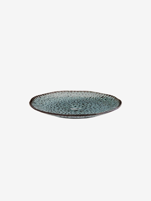 assiette stoneware t.m - mme stoltz blue