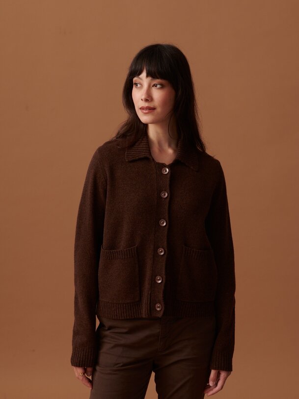 oria cardigan cocoa