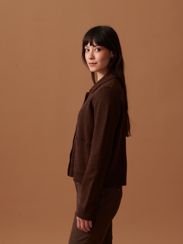 oria cardigan cocoa