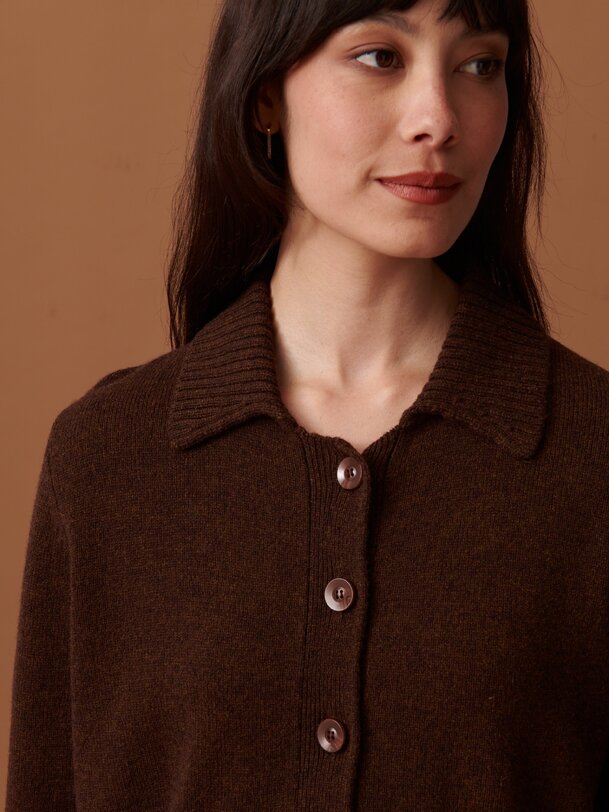 oria cardigan cocoa