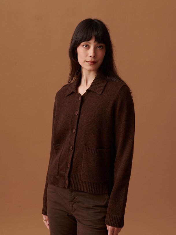oria cardigan cocoa