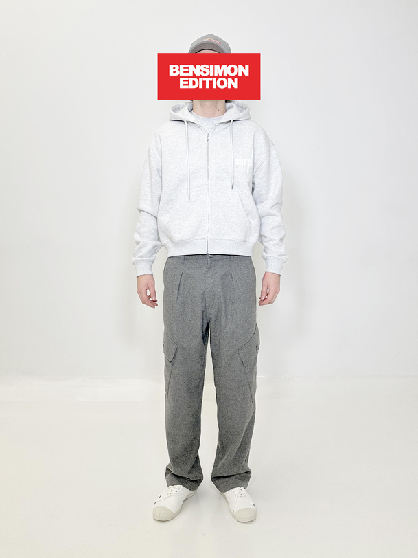 gilet osh bensimon edition heather gray