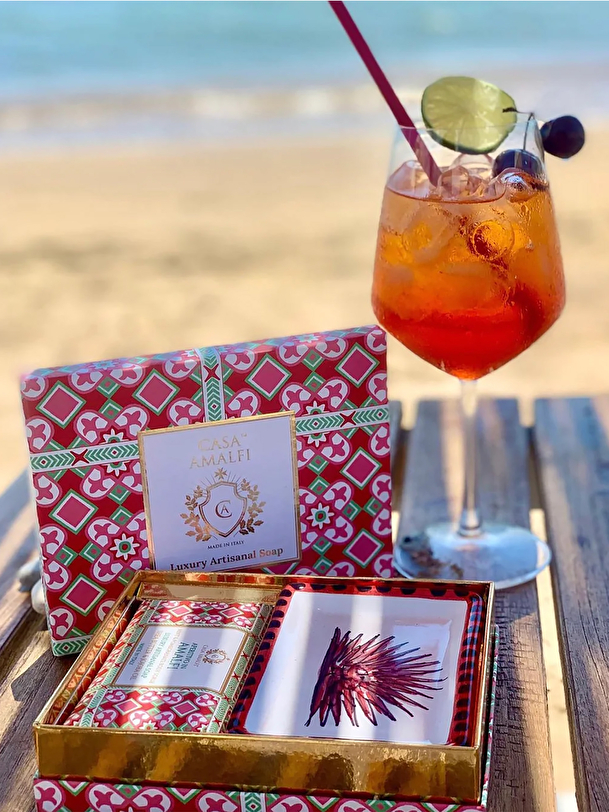 amalfi aperitivo soap pink