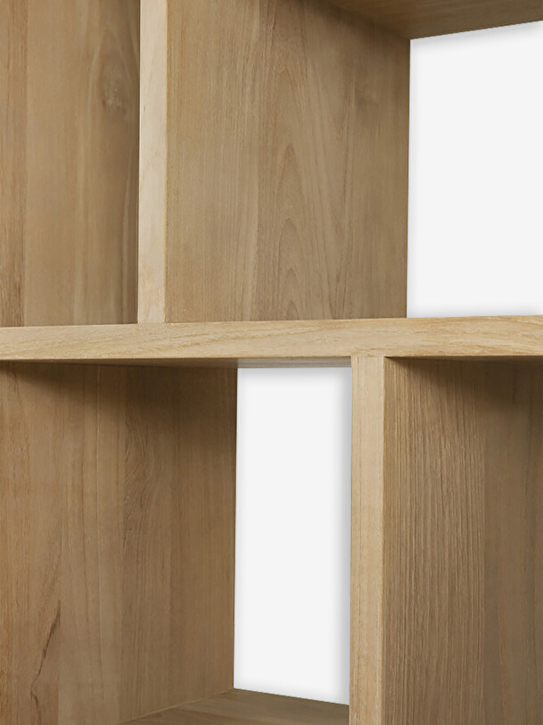 etagere m small 90x30x139 light oak