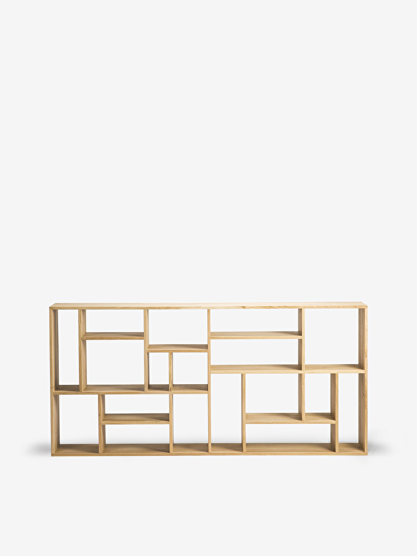 etagere m 104x30x219 light oak