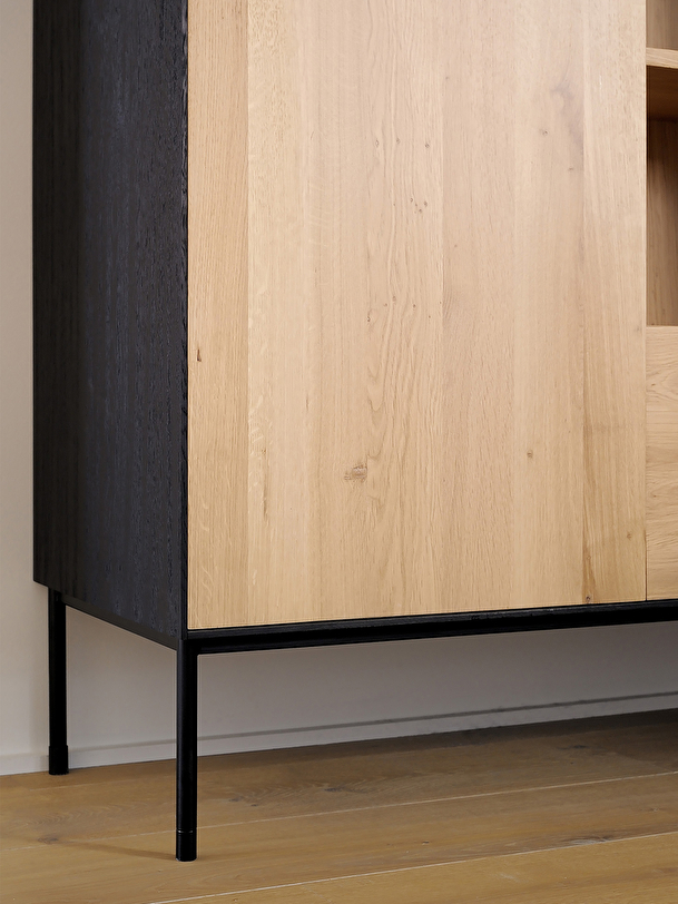 bird storage cupboard 1 door 1 drawer light oak