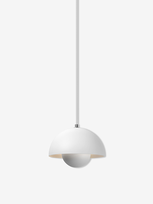 vp1 matt white pendant white