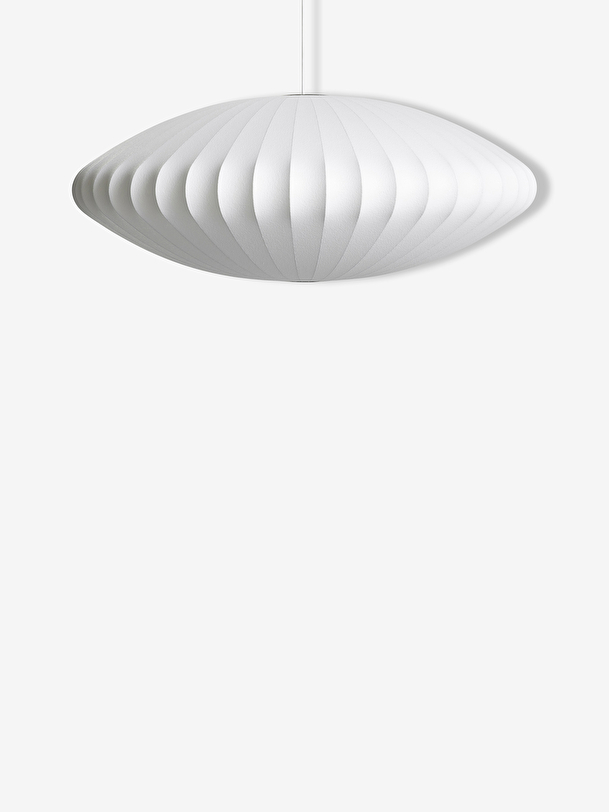 saucer pendant l white