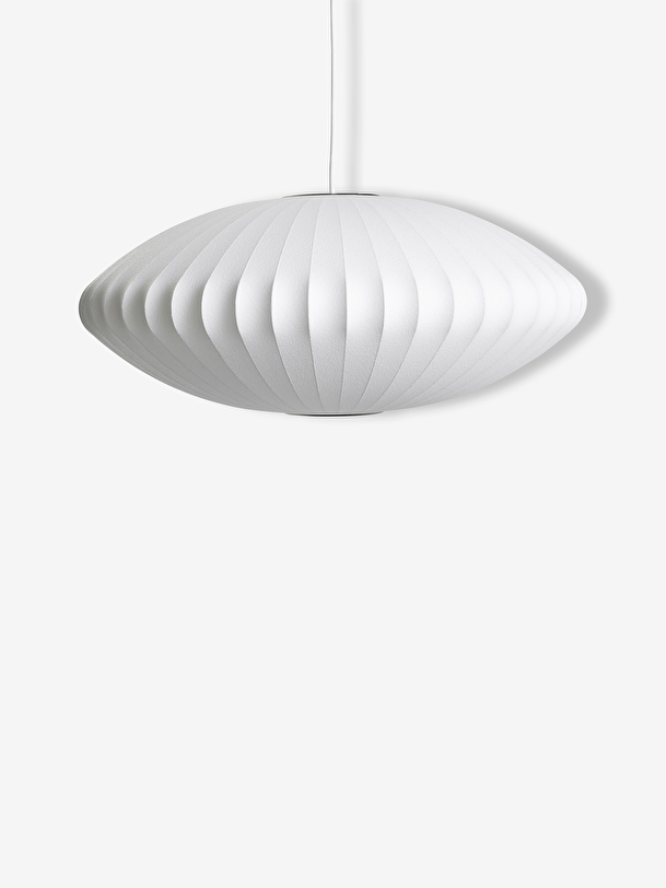 saucer pendant m white
