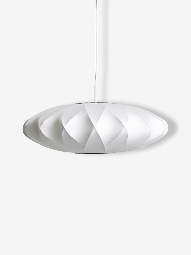 criss cross saucer suspension m white