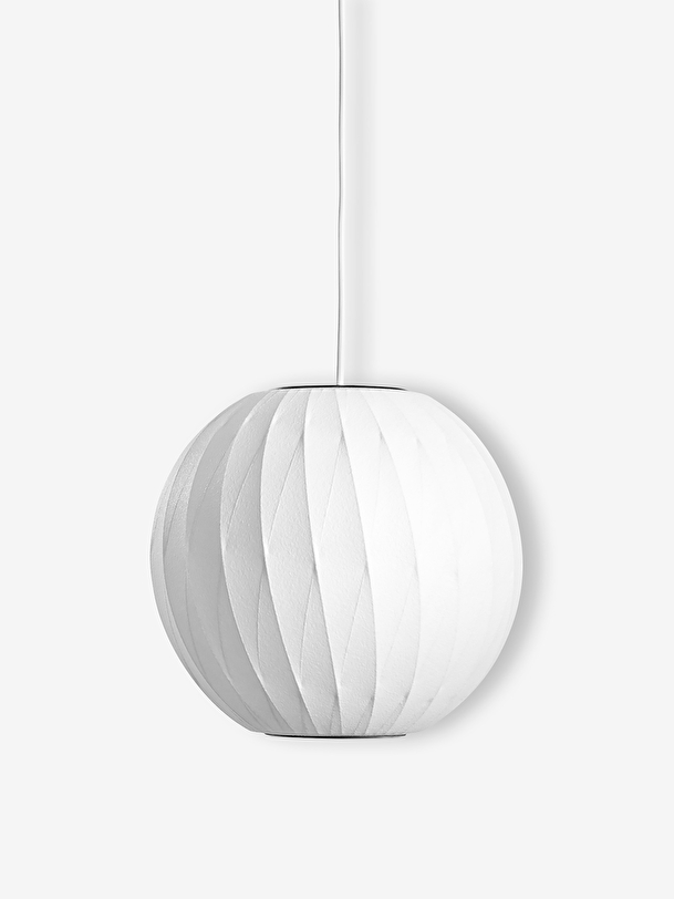 suspension boule criss cross s white